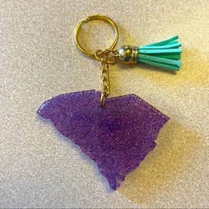 Handmade U.S. State Keychain - South Carolina